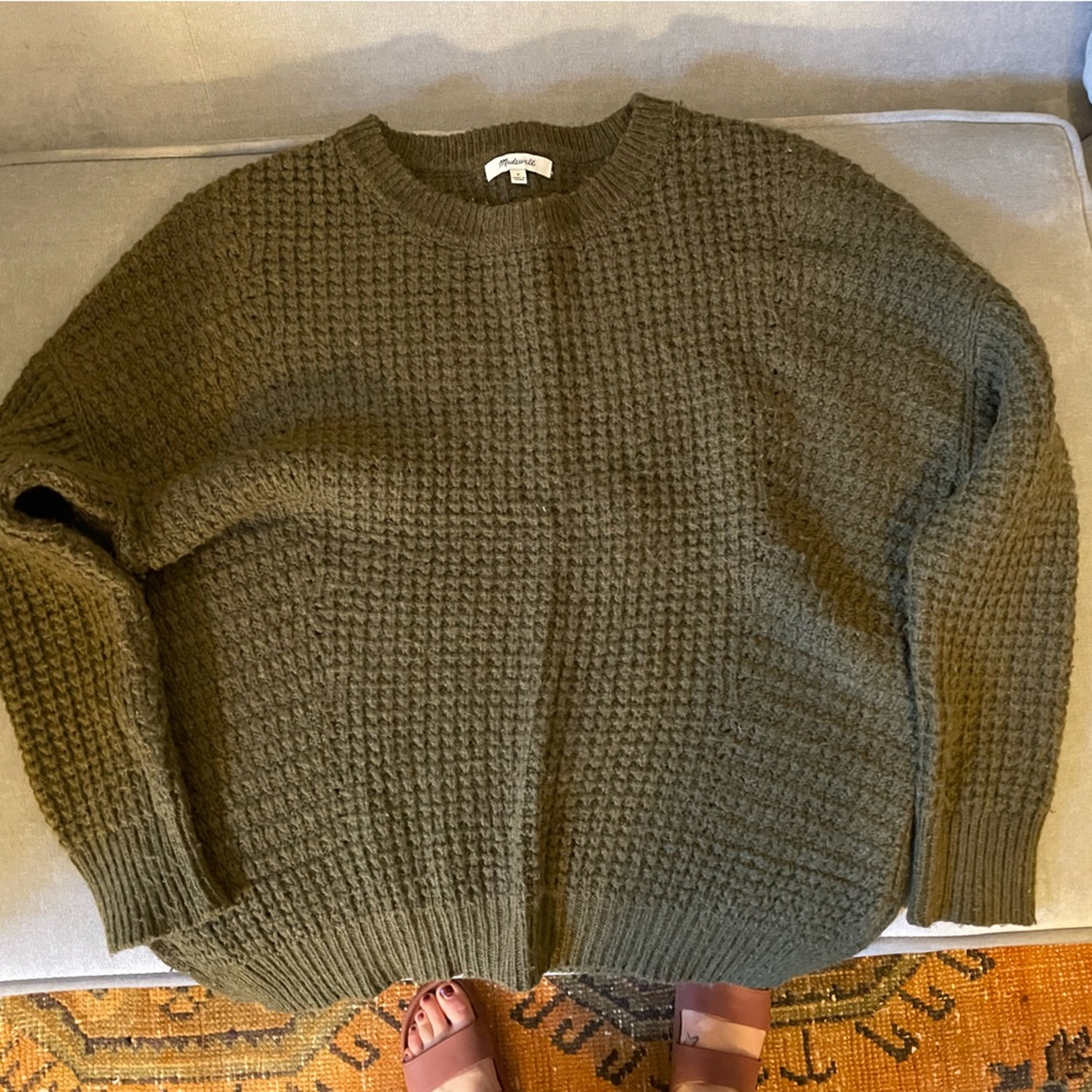 Green Madewell wool sweater Sz Small